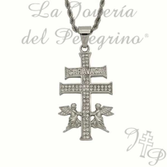 CRUZ DE CARAVACA ACERO 61 x 39 MM